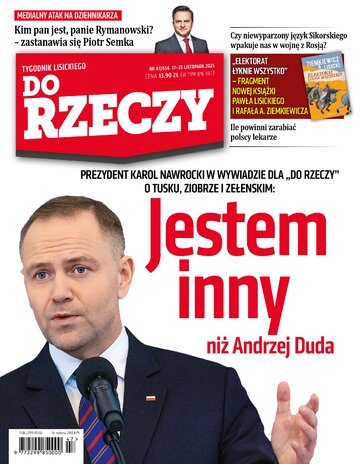 Okładka tygodnika Do Rzeczy: 47/2025 (656)